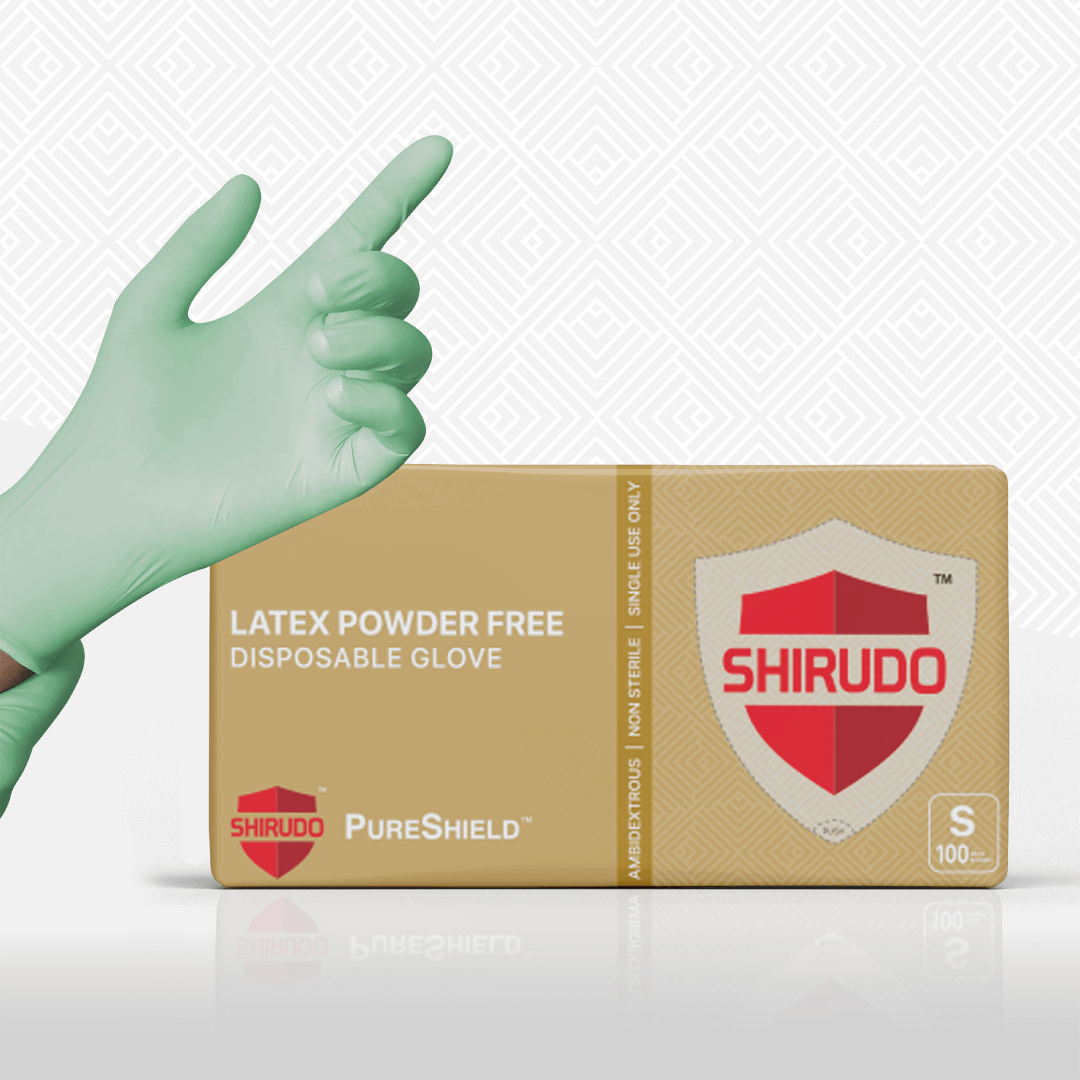 SHIRUDO PureShield Latex Disposable Glove (9"/6.8g/100pcs)