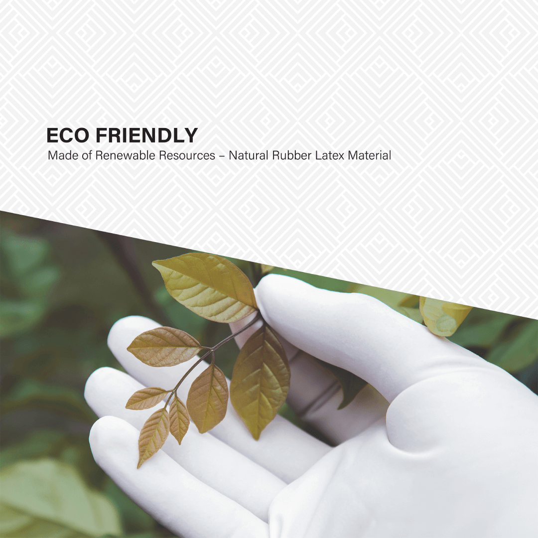 SHIRUDO PureShield Natural White Latex Disposable Glove (9"/6.0g/100pcs)