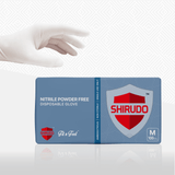 SHIRUDO Fit n Feel Nitrile Disposable Glove, Powder Free (9"/3.0g/100pcs)