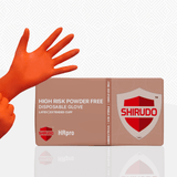 SHIRUDO HRPro High Risk Orange Nitrile Disposable Glove (12"/7.2g/50pcs)