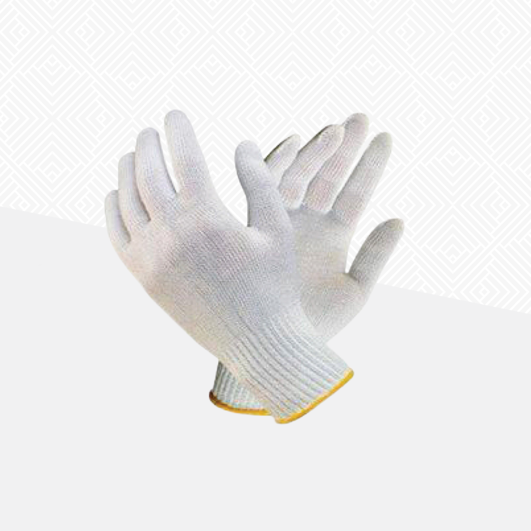 Shirudo Cotton Glove, Yellow Line