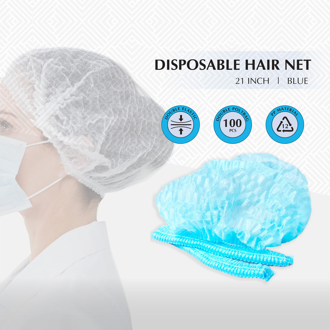 Shirudo Blue Disposable Mob Cap- 100pcs/bag