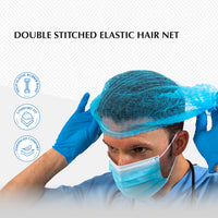SHIRUDO Disposable Hair Net/Mob Cap- 100pcs/pack