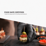 SHIRUDO 7th Sense Sky Blue Nitrile Disposable Glove – LD technology, Food Safe (9"/3.8g/100pcs)