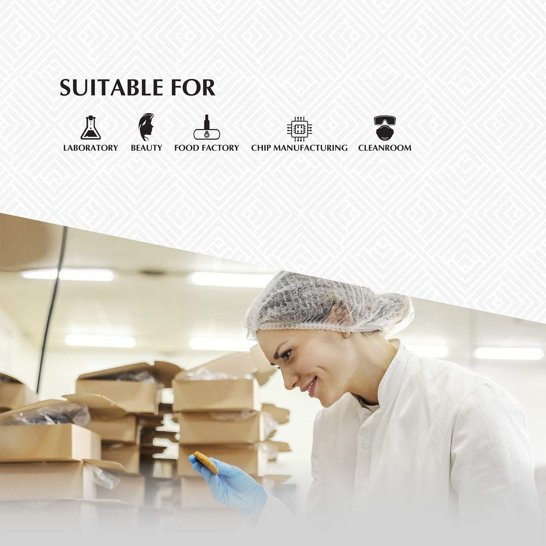 SHIRUDO Disposable Hair Net/Mob Cap- 100pcs/pack