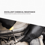 SHIRUDO 7th Sense BerryBlack Nitrile Disposable Glove, LD technology, Food Safe (10"/5g/100pcs)