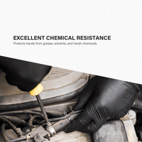 SHIRUDO 7th Sense BerryBlack Nitrile Disposable Glove, LD technology, Food Safe (10"/5g/100pcs)