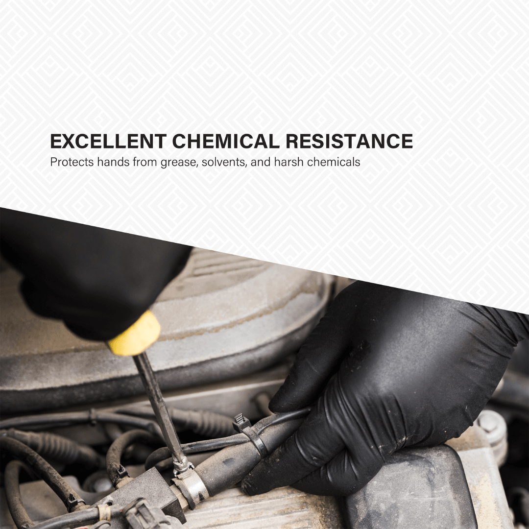 SHIRUDO 7th Sense BerryBlack Nitrile Disposable Glove, LD technology, Food Safe (10"/5g/100pcs)