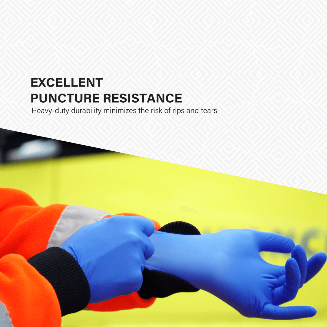 SHIRUDO HRPro High Risk Orange Nitrile Disposable Glove (12"/7.2g/50pcs)