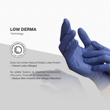 SHIRUDO 7th Sense Nitrile Disposable Glove, LD technology, Food Safe (9"/3.2g/100pcs)