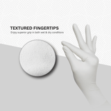 SHIRUDO PureShield Natural White Latex Disposable Glove (9"/6.0g/100pcs)