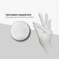 SHIRUDO PureShield Natural White Latex Disposable Glove (9"/6.0g/100pcs)