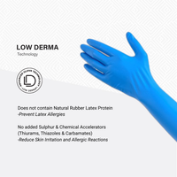 Shirudo HRpro High Risk Blue Elbow Length Nitrile Disposable Glove (16"/14.5g/20pcs)