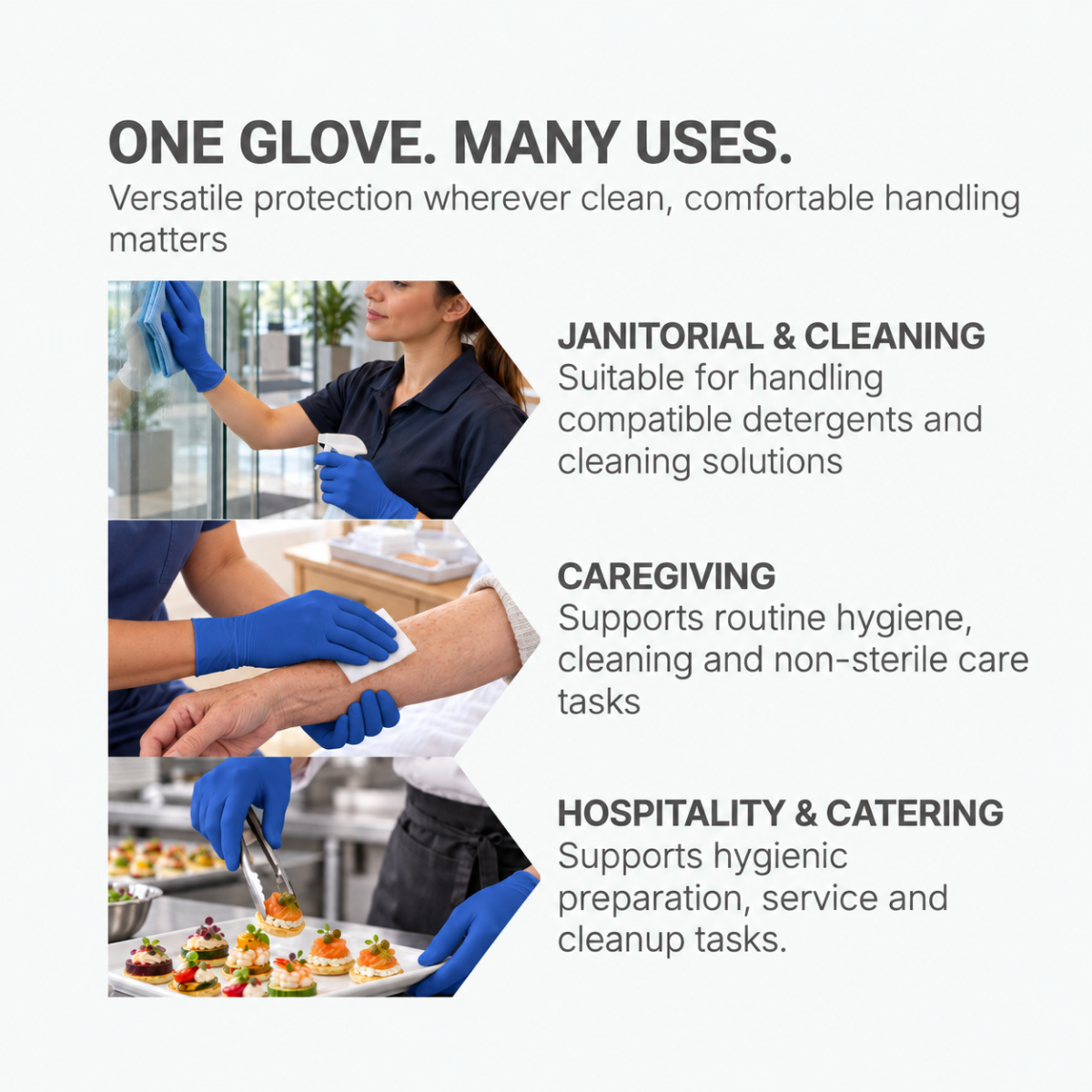 Shirudo Fit n Feel Nitrile Disposable Glove (9.5