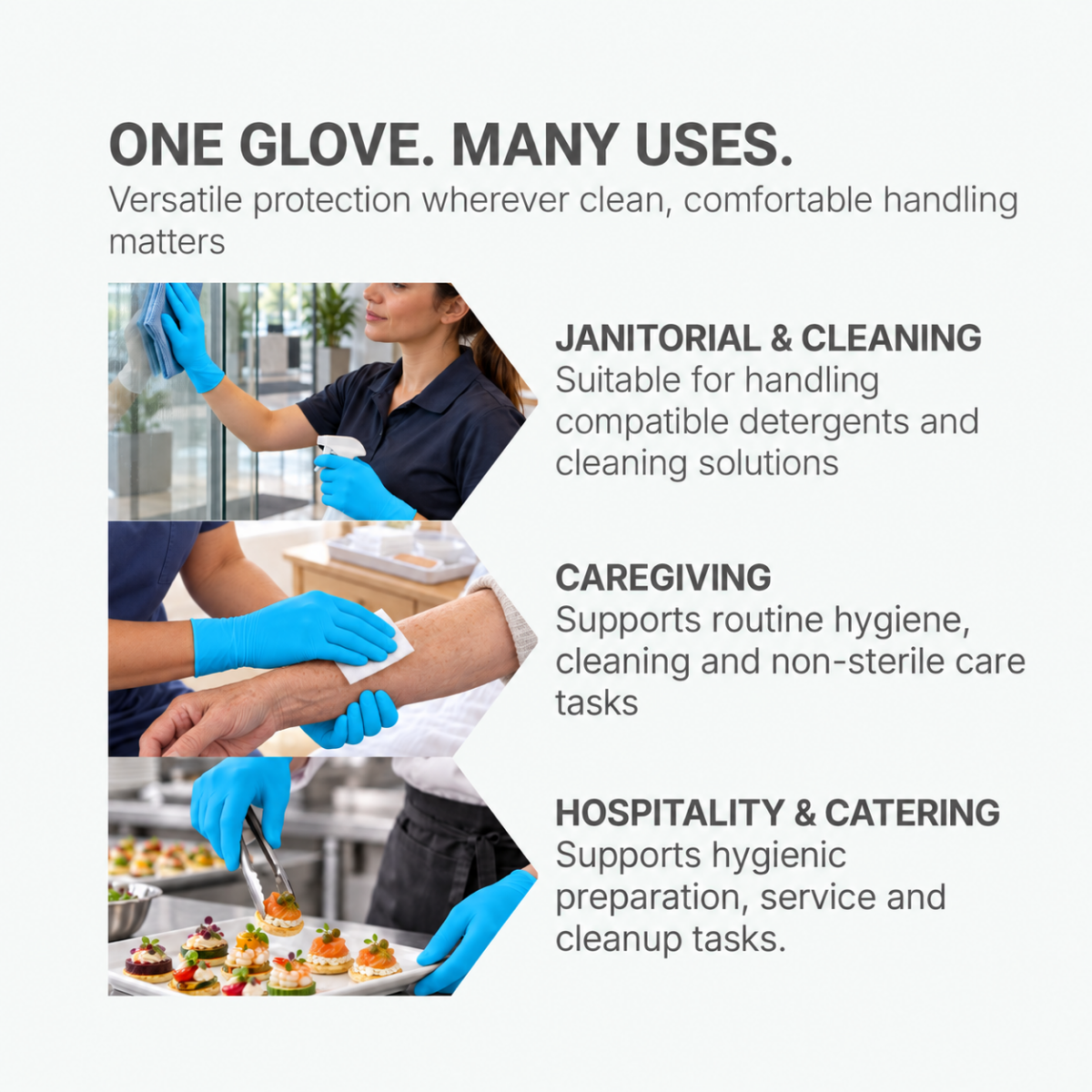 Shirudo Fit n Feel Nitrile Disposable Glove (9.5