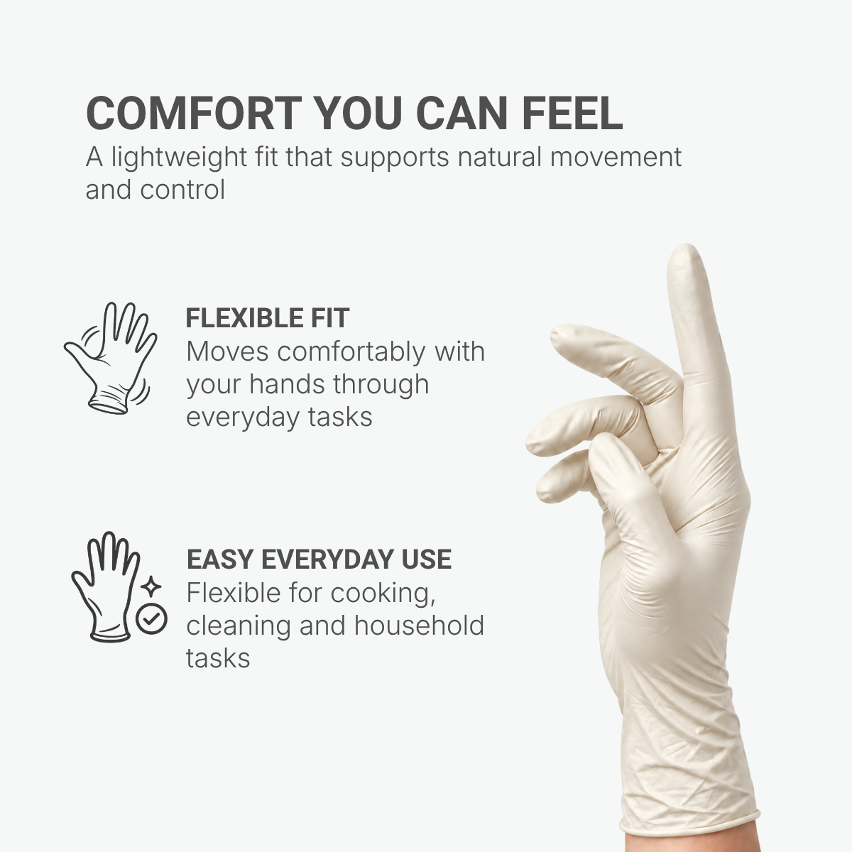 Shirudo Fit n Feel Nitrile Disposable Glove (9.5