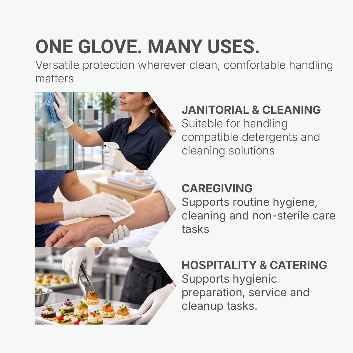 Shirudo Fit n Feel Nitrile Disposable Glove (9.5