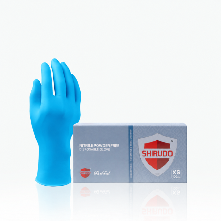 Shirudo Fit n Feel Nitrile Disposable Glove (9.5