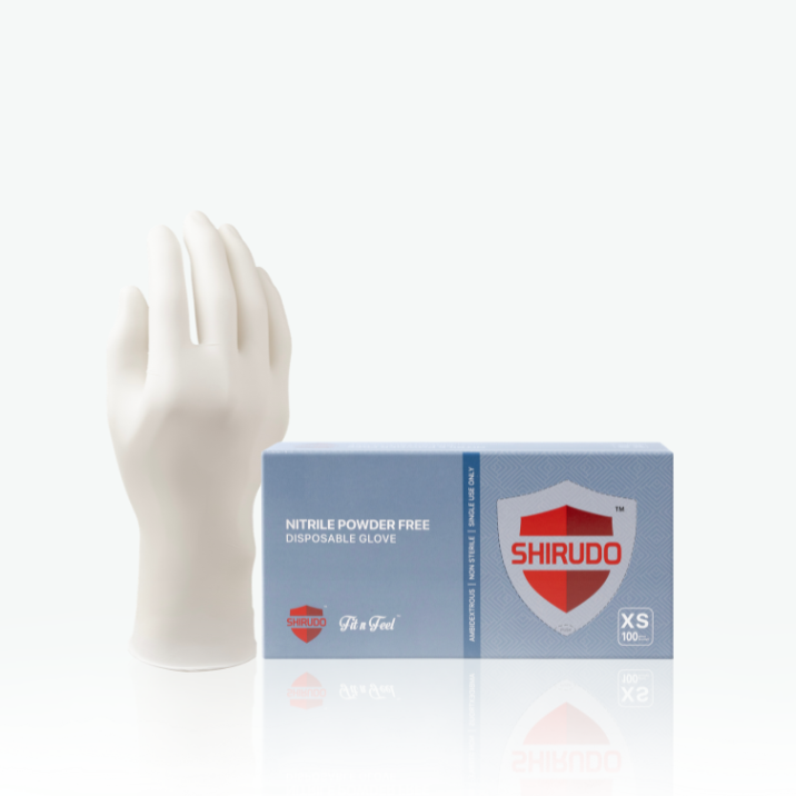 Shirudo Fit n Feel Nitrile Disposable Glove (9.5"/3.0g/100pcs)