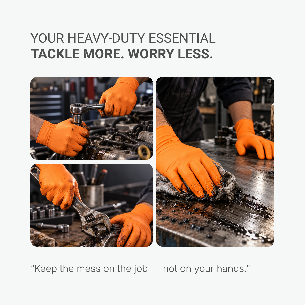 Shirudo HRpro High Risk Orange Nitrile Disposable Glove (10.6"/7.2g/50pcs)