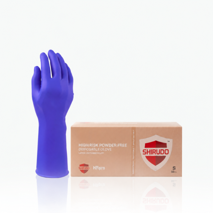 Shirudo HRpro High Risk Violet Blue Nitrile Disposable Glove (11.2"/8.8g/50pcs)