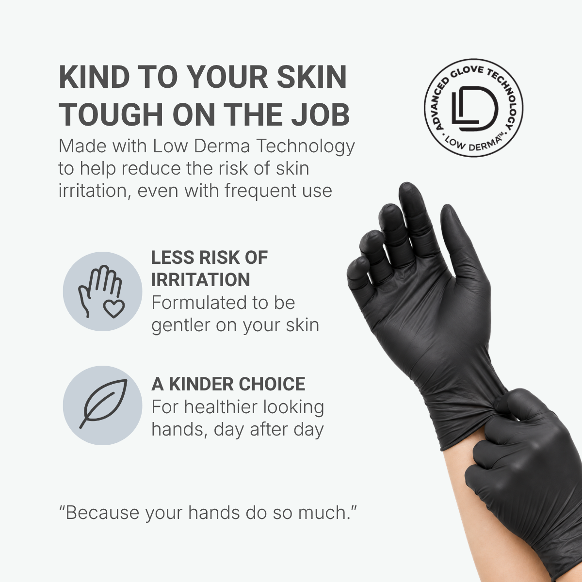 Shirudo 7th Sense Nitrile Disposable Glove, LD Technology™, Food Safe (9.5