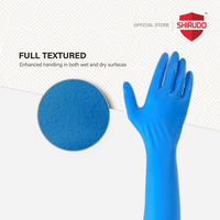 Shirudo HRpro High Risk Blue Elbow Length Nitrile Disposable Glove (16"/14.5g/20pcs)
