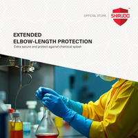 Shirudo HRpro High Risk Blue Elbow Length Nitrile Disposable Glove (16"/14.5g/20pcs)